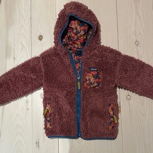 Cozy Dusty Rose Fleece Hooded Jacket